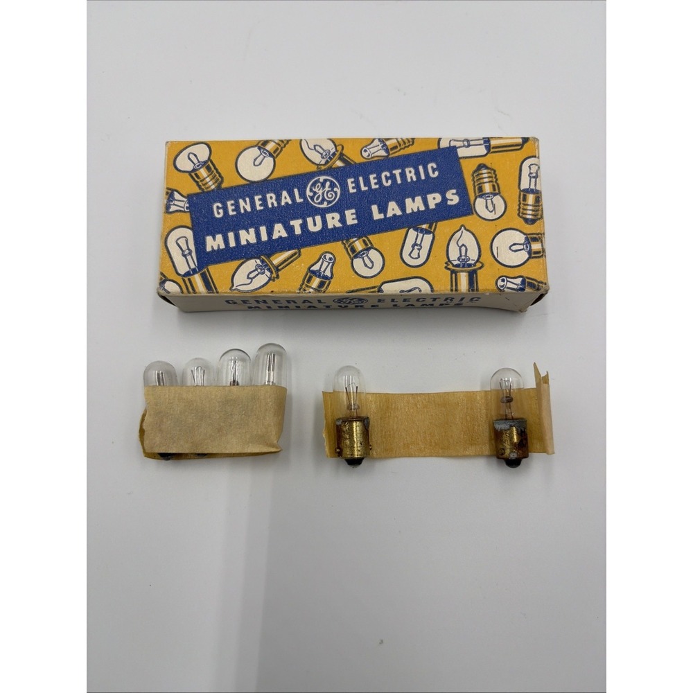 6 - General Electric GE Miniature Lamps No. 47 Radio - New/Old Stock